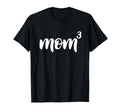 Mom Times Three Funny Distressed Witty T-Shirt - Fun Novelty Design Unisex - T-Shirt, Sweatshirt, Hoodie