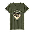 Dugout Mom Vibes Baseball Mom T-Shirt - Minimalist Print for Adults - T-Shirt, Sweatshirt, Hoodie