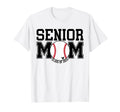 Senior Mom Class 2025 Baseball Mom T-Shirt - Minimalist Print Unisex - T-Shirt, Sweatshirt, Hoodie