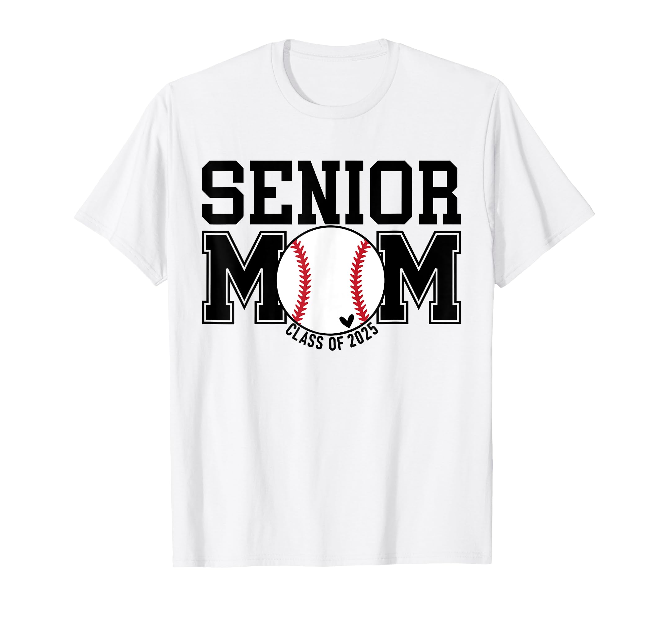 Senior Mom Class 2025 Baseball Mom T-Shirt - Minimalist Print Unisex - T-Shirt, Sweatshirt, Hoodie