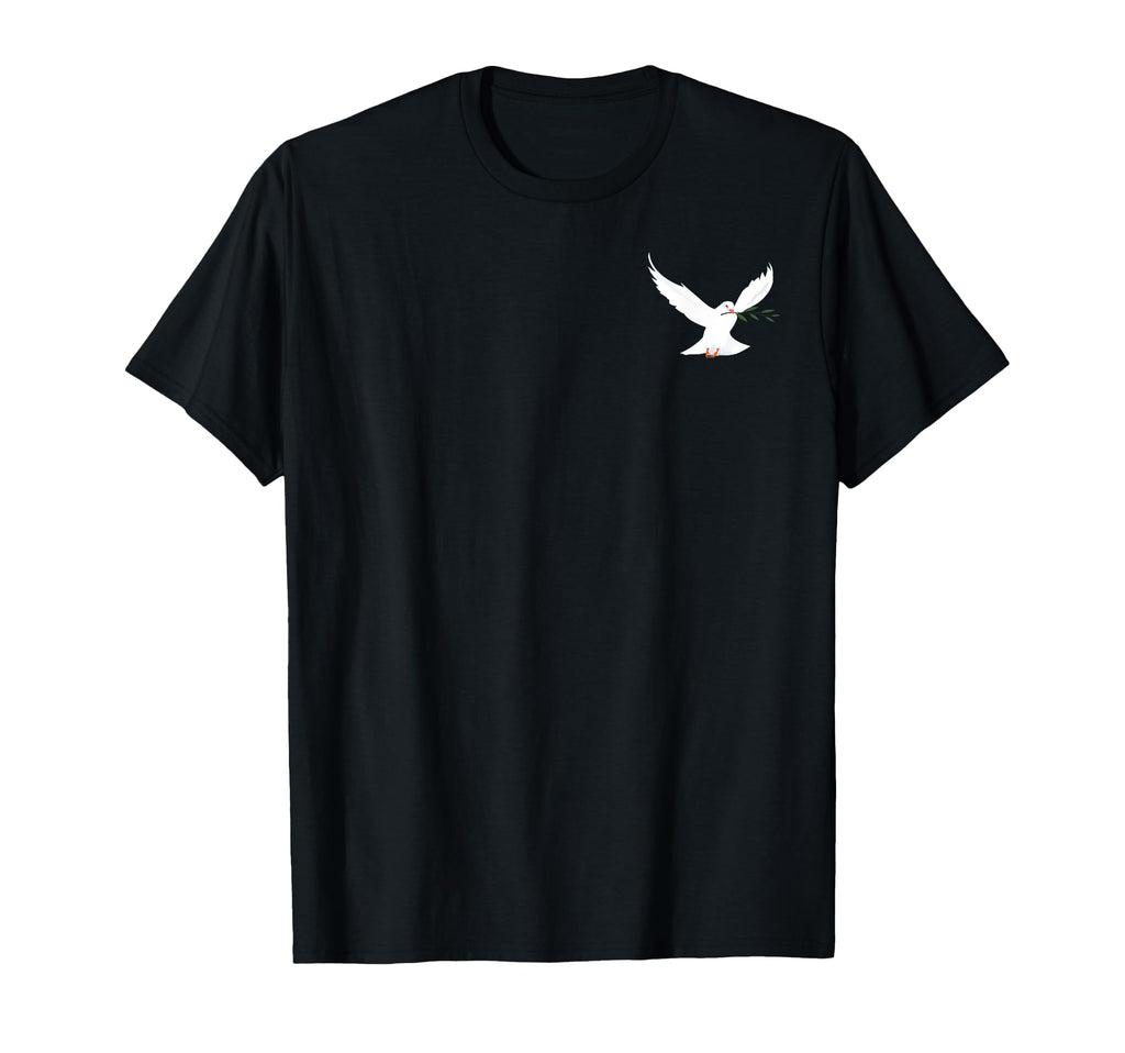 Peace Dove Branch Peace Love Peace T-Shirt - Custom Art Print Men Women - T-Shirt, Sweatshirt, Hoodie
