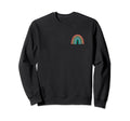 Subtle Boho Rainbow Stripes Sweatshirt - Fun Novelty Design for Adults - T-Shirt, Sweatshirt, Hoodie