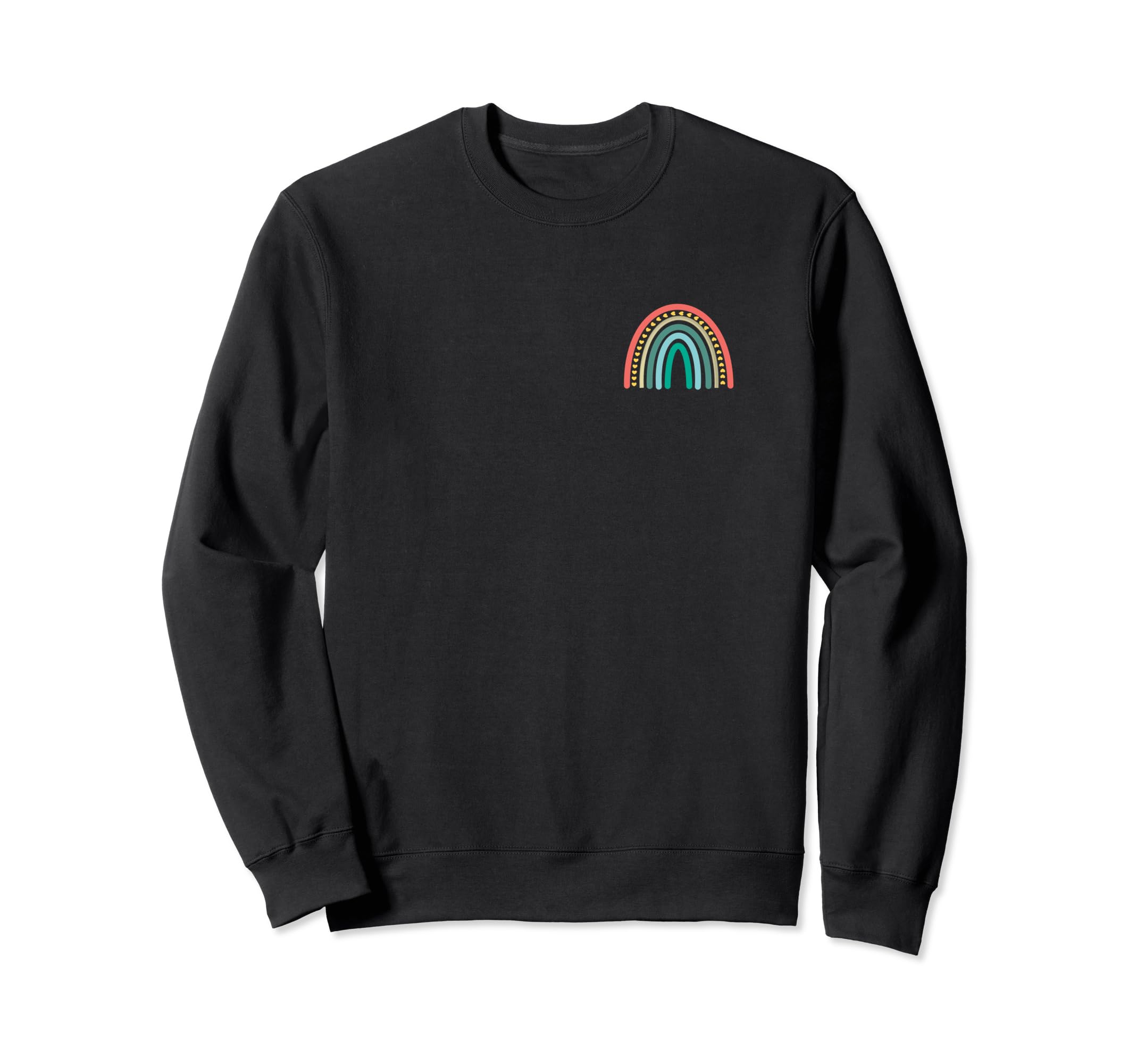 Subtle Boho Rainbow Stripes Sweatshirt - Fun Novelty Design for Adults - T-Shirt, Sweatshirt, Hoodie