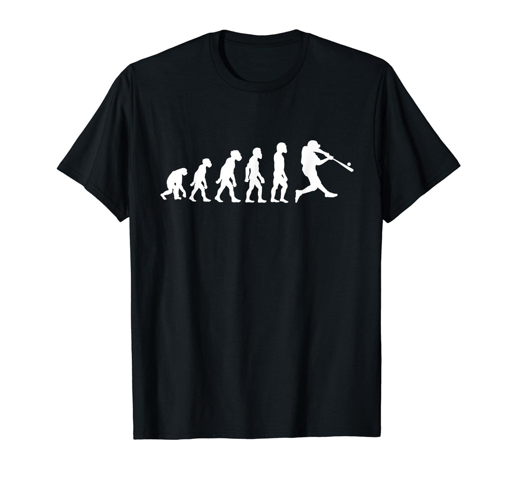 Funny Human Baseball Evolution T-Shirt - Casual Everyday Wear for Adults - T-Shirt, Sweatshirt, Hoodie