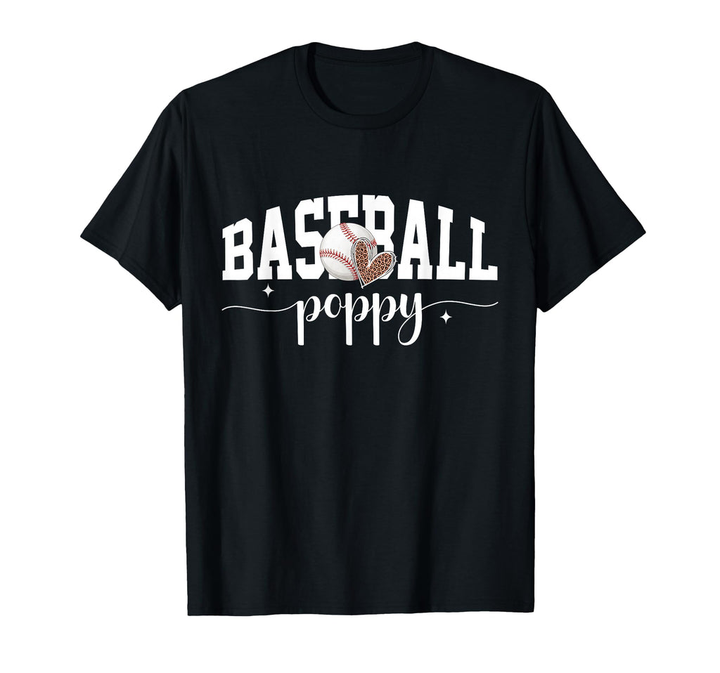 Baseball Poppy Funny Baseball Sports T-Shirt - Graphic Print Men Women - T-Shirt, Sweatshirt, Hoodie