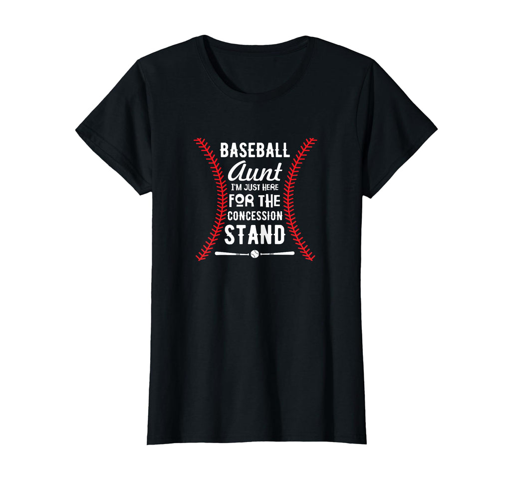 Baseball Aunt Im Just Here Concession T-Shirt - Minimalist Print Men Women - T-Shirt, Sweatshirt, Hoodie