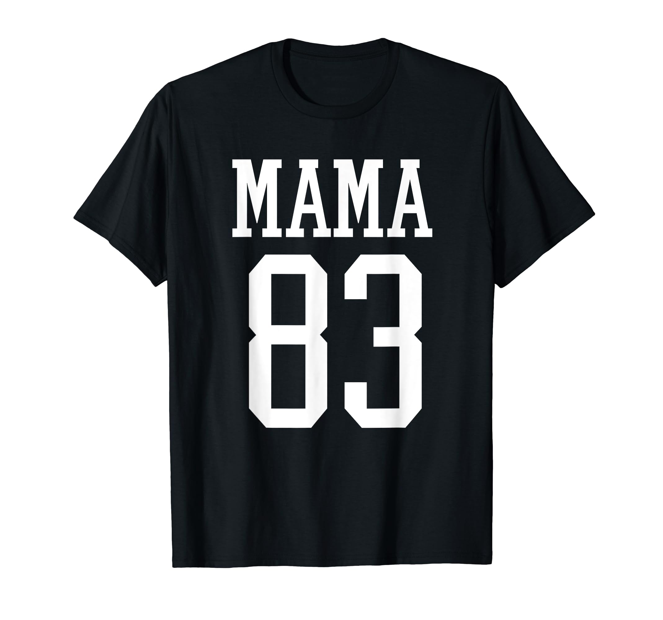 Number 83 Mama Biggest Fan Spirit T-Shirt - Fun Novelty Design for Adults - T-Shirt, Sweatshirt, Hoodie