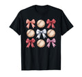 Baseball Coquette Bow Mom Sister T-Shirt - Graphic Print Unisex - T-Shirt, Sweatshirt, Hoodie