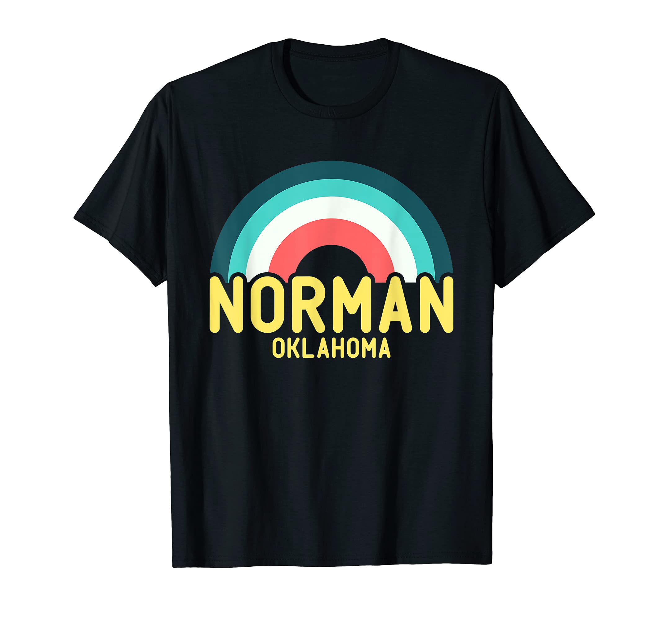 Norman Oklahoma Rainbow T-Shirt - Novelty Apparel Unisex - T-Shirt, Sweatshirt, Hoodie