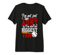 Biggest Fan Baseball Bonus Aunt T-Shirt - Minimalist Print Men Women - T-Shirt, Sweatshirt, Hoodie