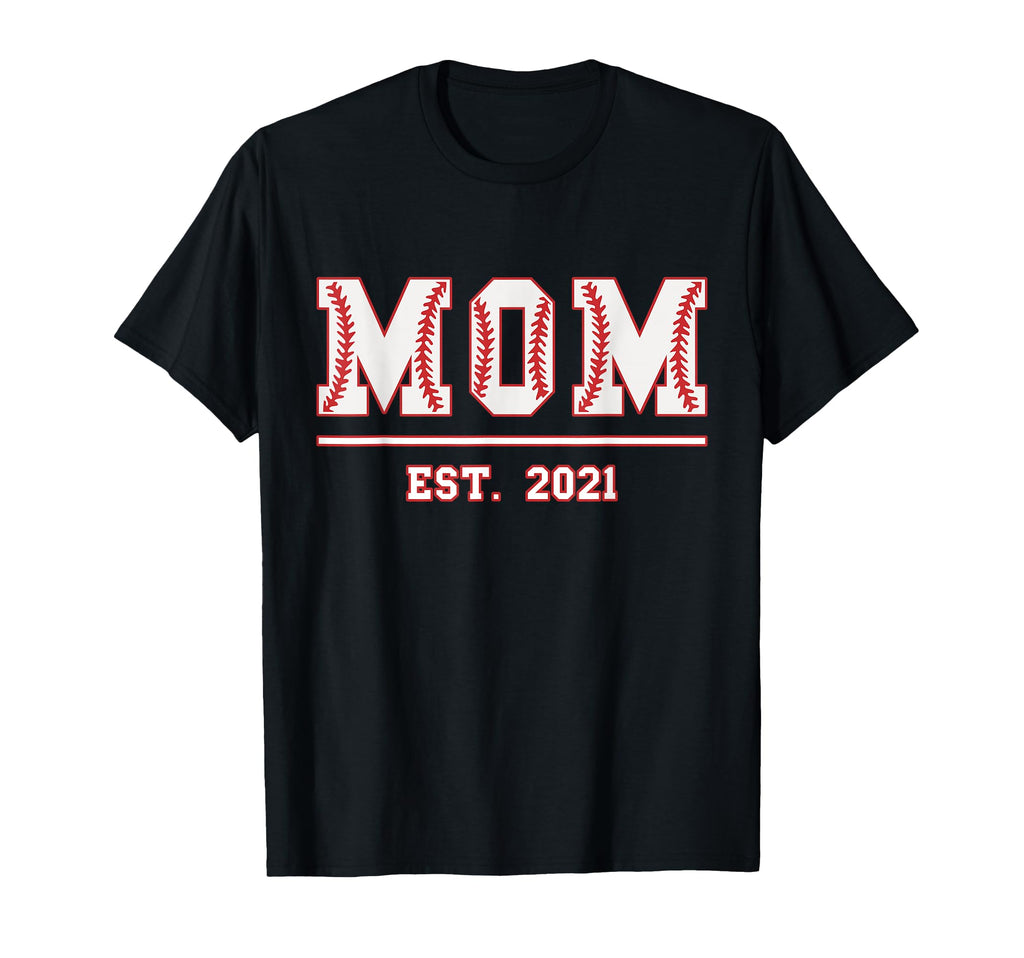 Mom Est 2021 Funny Sports Year T-Shirt - Minimalist Print Unisex - T-Shirt, Sweatshirt, Hoodie