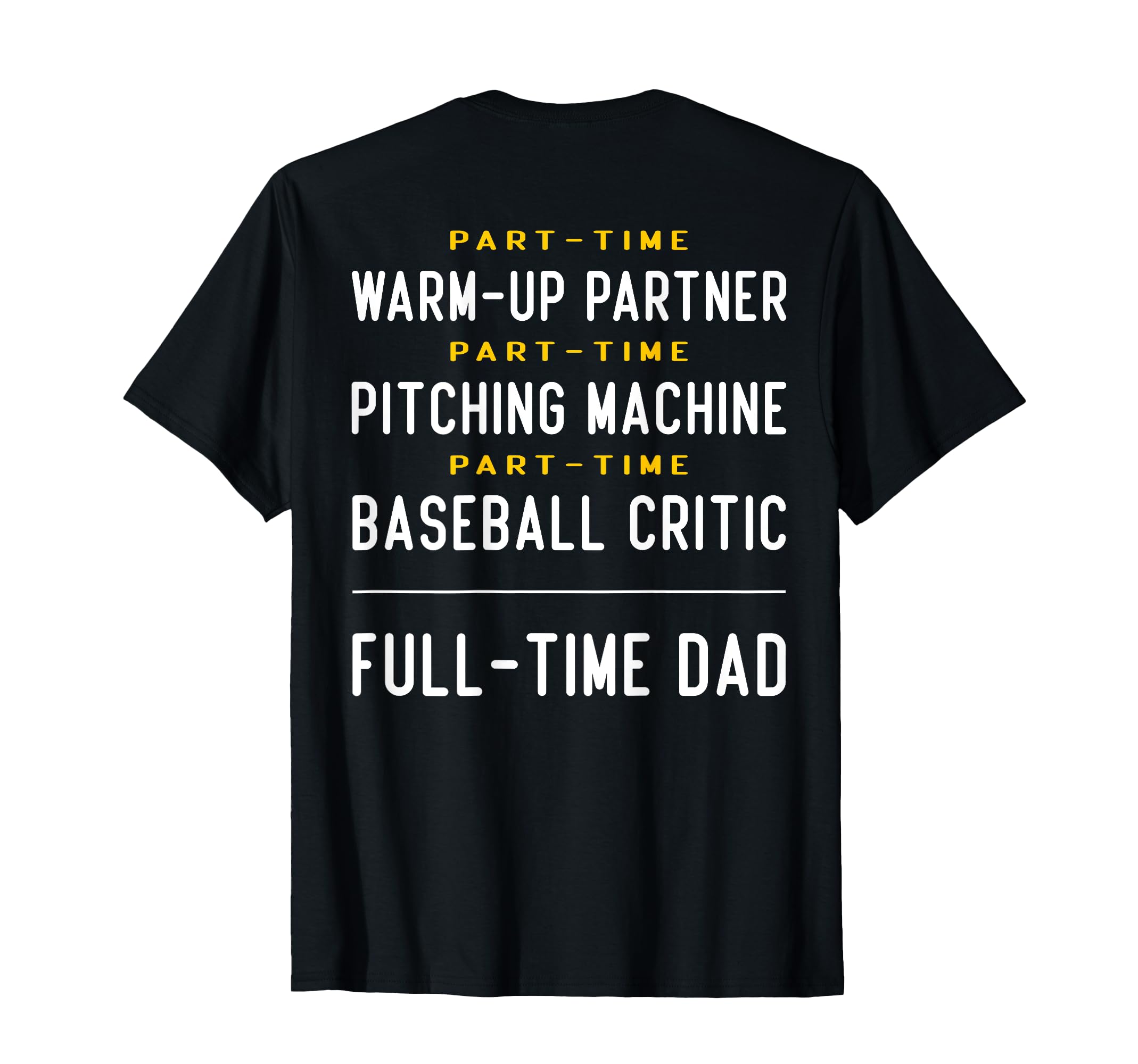 Part Time Warm Up Partner Pitching T-Shirt - Minimalist Print Men Women - T-Shirt, Sweatshirt, Hoodie