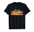 Boston Skyline Massachusetts T-Shirt - Aesthetic Graphic for Adults - T-Shirt, Sweatshirt, Hoodie