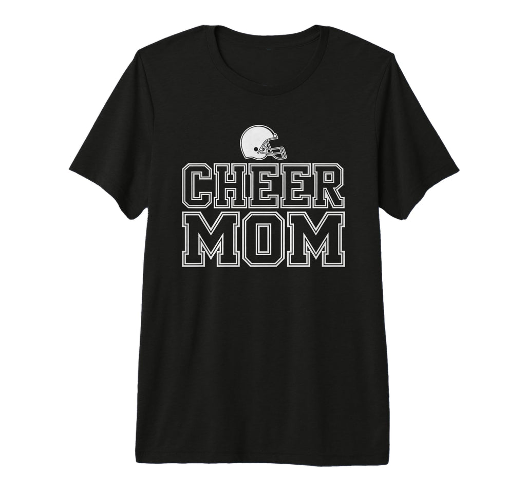 Cheer Mom Mother Bow Cheerleader T-Shirt - Fun Novelty Design for Adults - T-Shirt, Sweatshirt, Hoodie