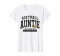 Softball Auntie Matching Aunt Loud Proud T-Shirt - Graphic Print Unisex - T-Shirt, Sweatshirt, Hoodie
