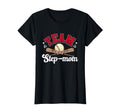 Team Step Mom Mothers Day Baseball T-Shirt - Minimalist Print Unisex - T-Shirt, Sweatshirt, Hoodie