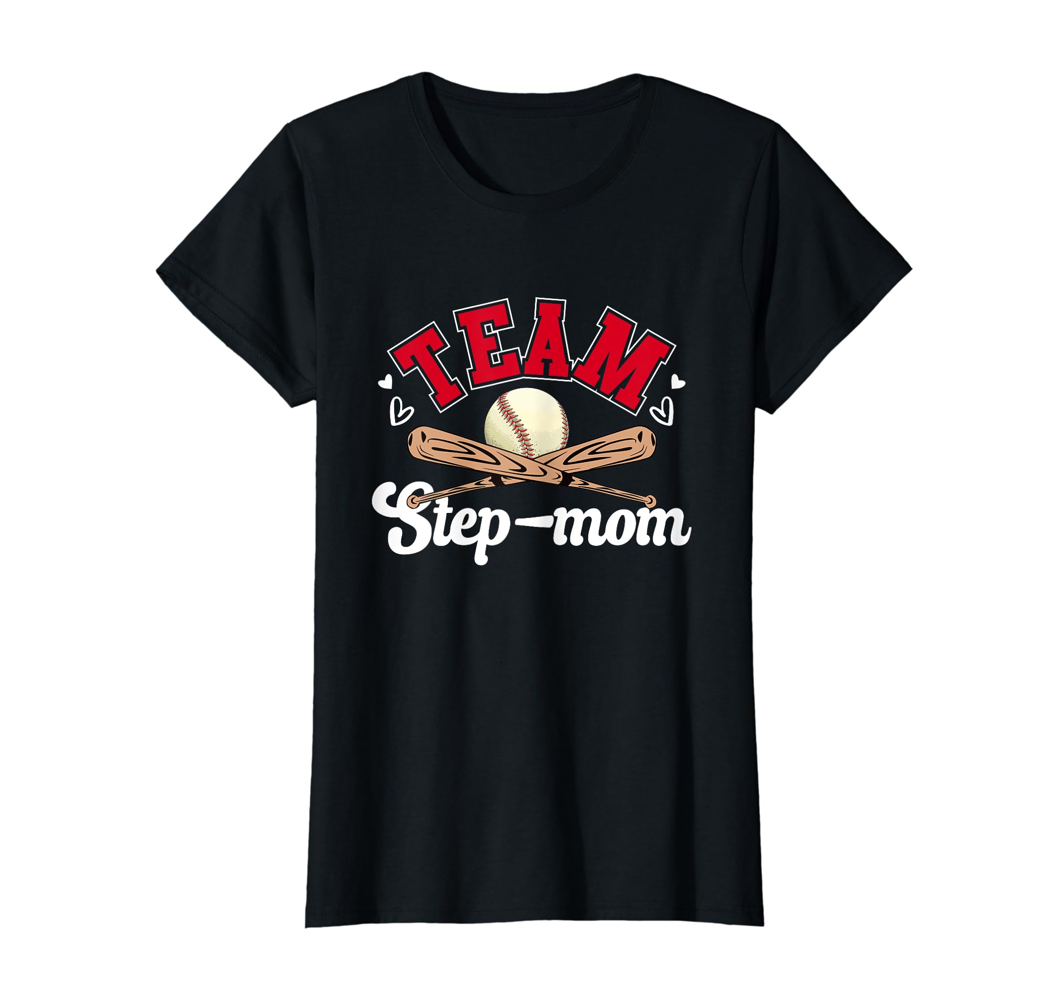 Team Step Mom Mothers Day Baseball T-Shirt - Minimalist Print Unisex - T-Shirt, Sweatshirt, Hoodie