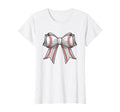 Baseball Coquette Bow White Mothers Day T-Shirt - Custom Art Print Unisex - T-Shirt, Sweatshirt, Hoodie