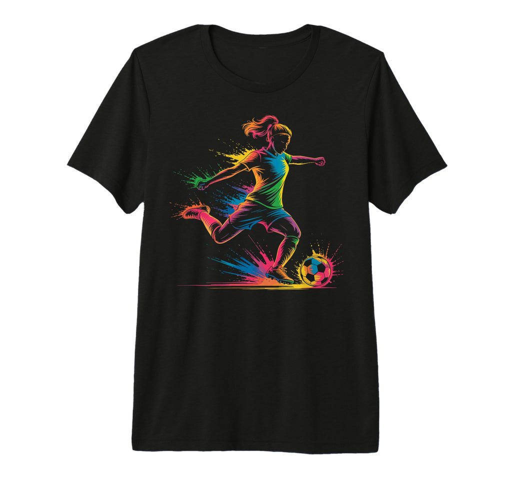 Colorful Funny Soccer Player Fan Dad T-Shirt - Casual Everyday Wear Unisex - T-Shirt, Sweatshirt, Hoodie