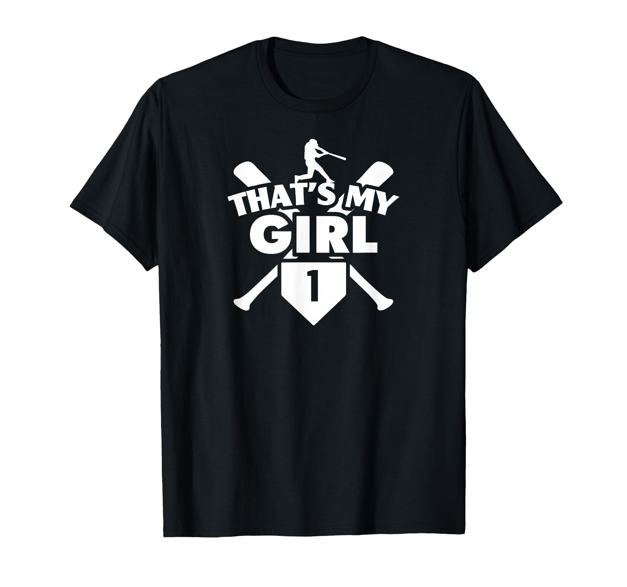 Baseball Mom Dad Thats My 1 Softball Number T-Shirt - Graphic Print Unisex - T-Shirt, Sweatshirt, Hoodie