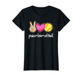 Peace Love Softball Leopard T-Shirt - Fun Novelty Design for Adults - T-Shirt, Sweatshirt, Hoodie