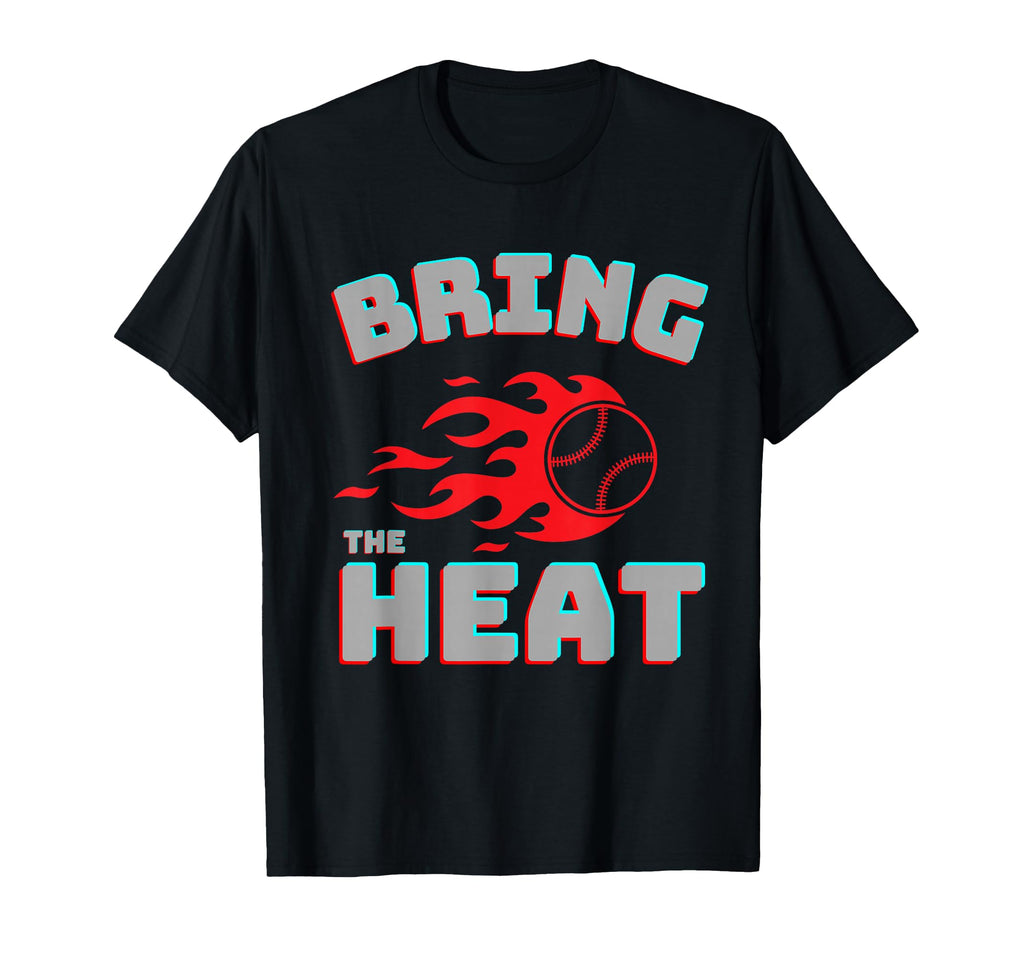 Baseball Bring Heat Fireball T-Shirt - Trendy Graphic Unisex - T-Shirt, Sweatshirt, Hoodie
