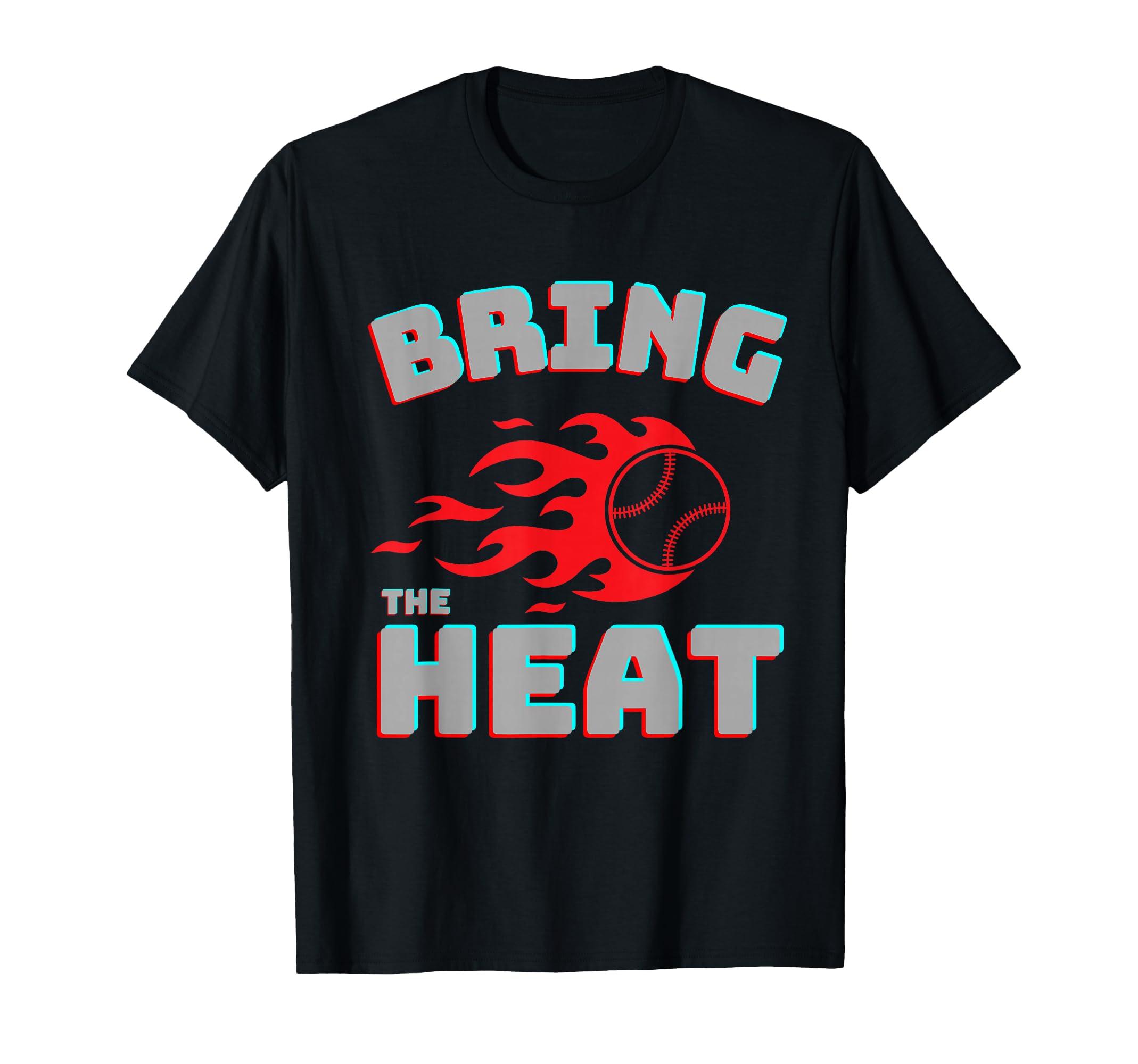 Baseball Bring Heat Fireball T-Shirt - Trendy Graphic Unisex - T-Shirt, Sweatshirt, Hoodie