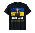 Olena Zelenska Ukraine Peace Love Flag T-Shirt - Unique Graphic for Adults - T-Shirt, Sweatshirt, Hoodie