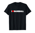 I Love Heart Baseball T-Shirt - Fun Novelty Design Men Women - T-Shirt, Sweatshirt, Hoodie