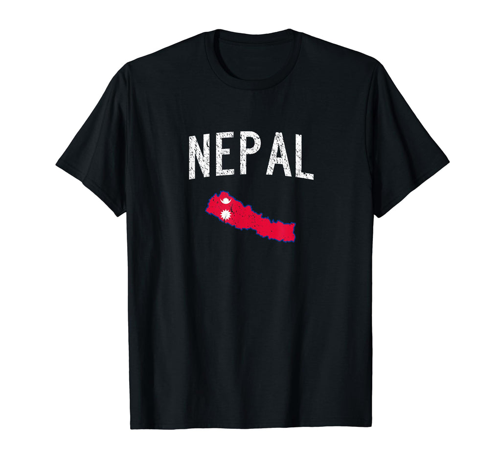 Nepal Flag Distressed T-Shirt - Unique Graphic Unisex - T-Shirt, Sweatshirt, Hoodie