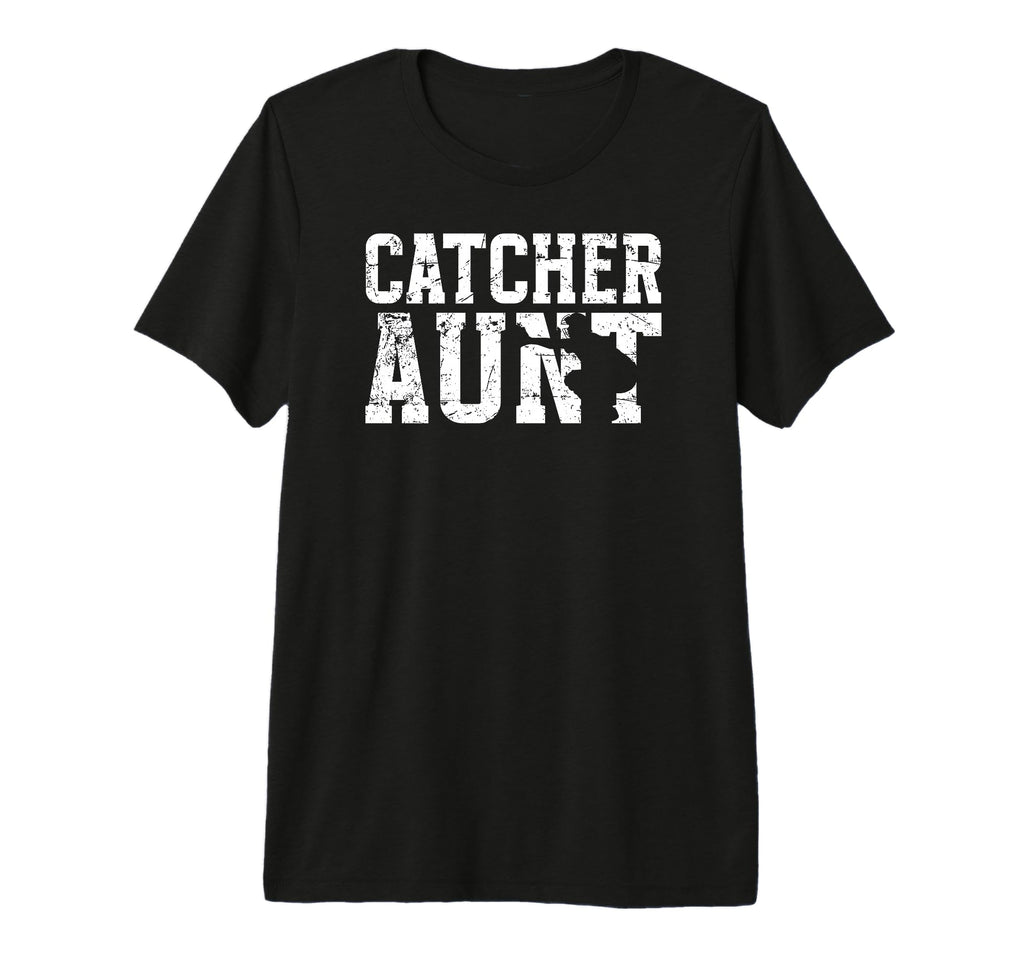 Baseball Catcher Aunt Baseball T-Shirt - Minimalist Print Men Women - T-Shirt, Sweatshirt, Hoodie