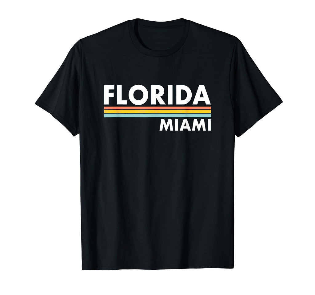 Florida Miami Stripes T-Shirt - Fun Novelty Design for Adults - T-Shirt, Sweatshirt, Hoodie