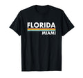 Florida Miami Stripes T-Shirt - Fun Novelty Design for Adults - T-Shirt, Sweatshirt, Hoodie