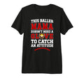 Baller Mama Funny Baseball Softball T-Shirt - Novelty Apparel for Adults - T-Shirt, Sweatshirt, Hoodie