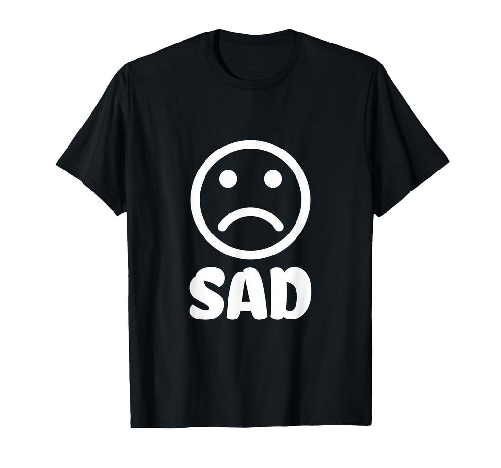 Sad Face T-Shirt - Minimalist Print Men Women - T-Shirt, Sweatshirt, Hoodie