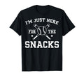 Im Just Here Snacks Funny Baseball T-Shirt - Fun Novelty Design Unisex - T-Shirt, Sweatshirt, Hoodie