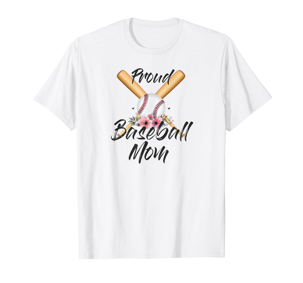 Baseball Mom Shirts Proud Baseball T-Shirt - Custom Art Print for Adults - T-Shirt, Sweatshirt, Hoodie