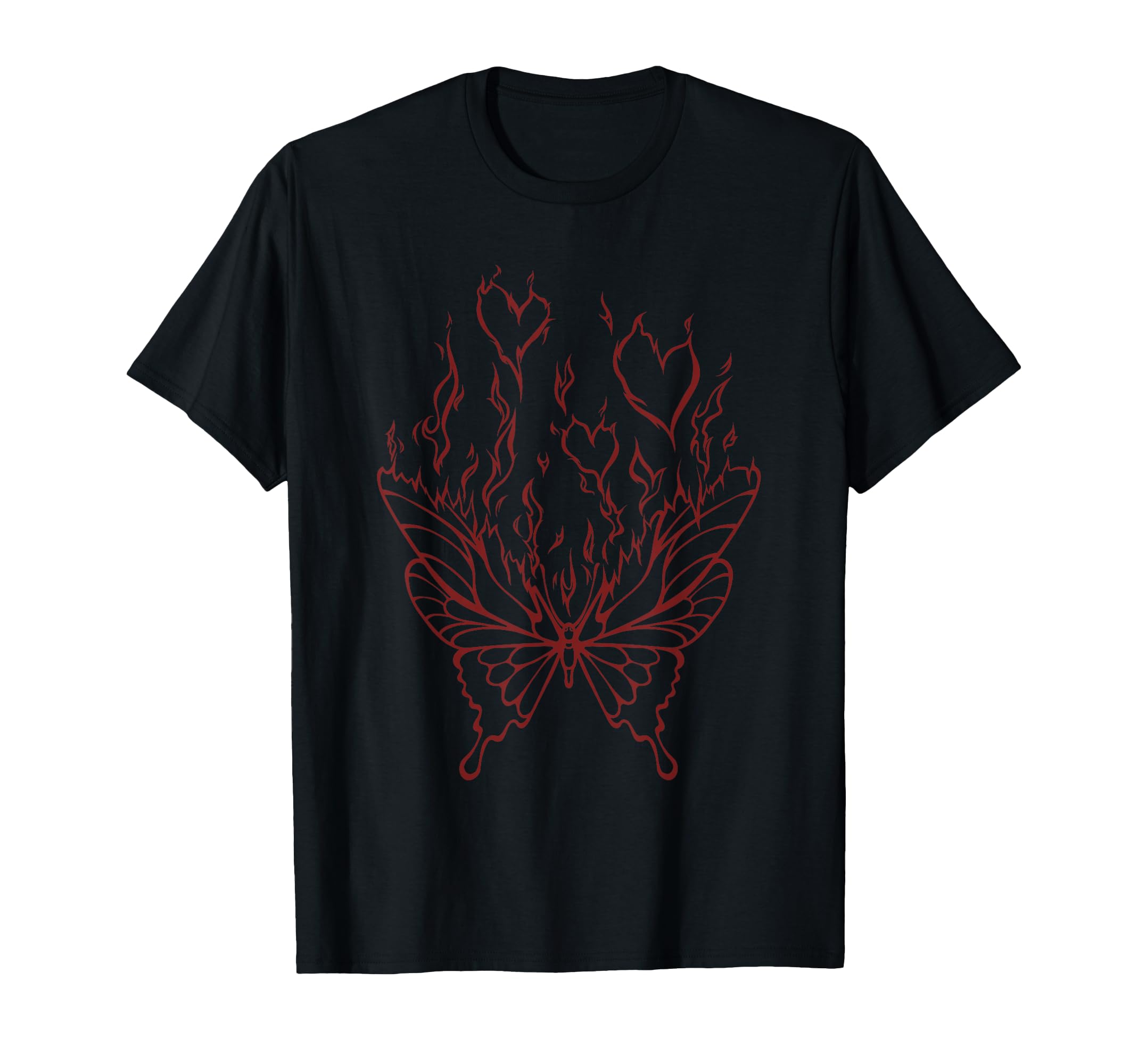 Butterfly Y2K Goth Dark Fairy Grunge T-Shirt - Custom Art Print for Adults - T-Shirt, Sweatshirt, Hoodie