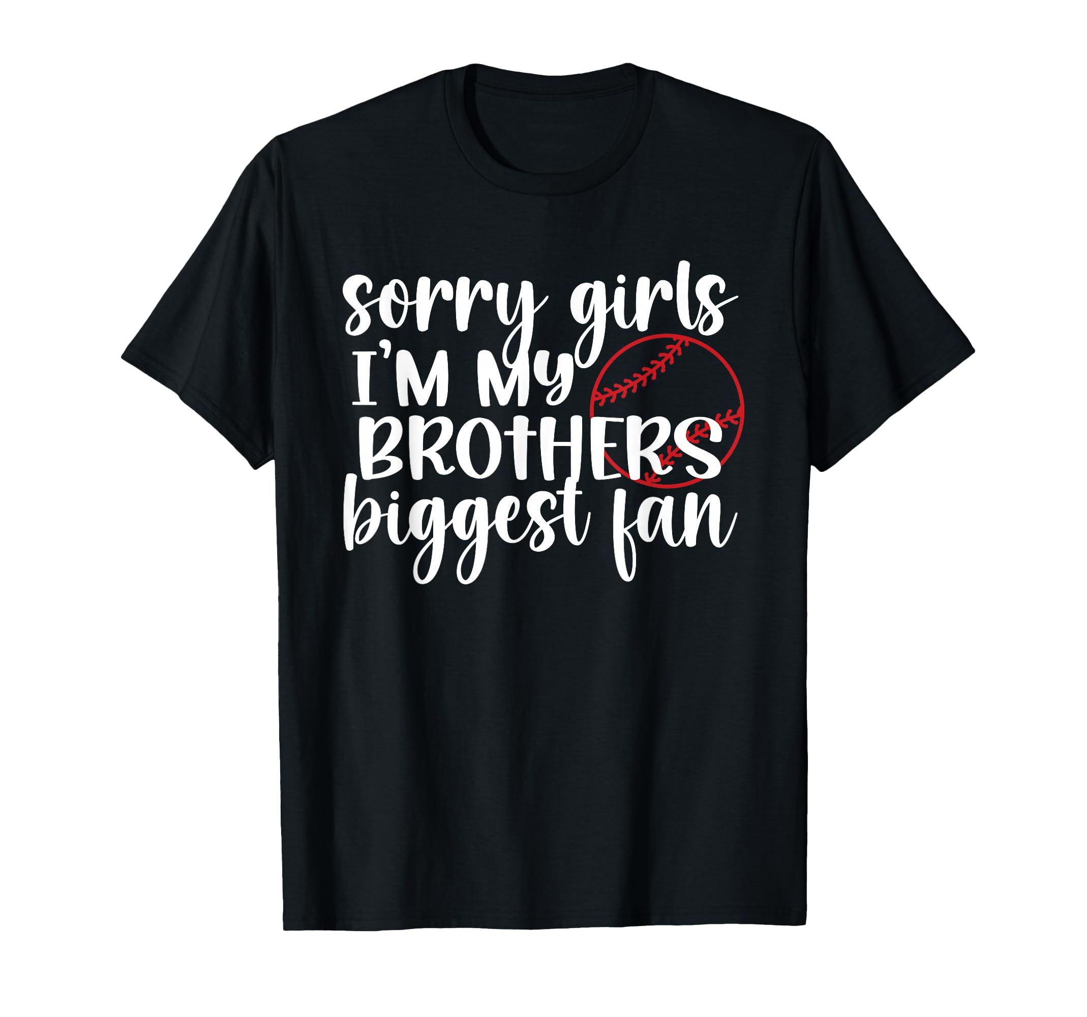Biggest Fan Baseball Sister Baseball T-Shirt - Minimalist Print Men Women - T-Shirt, Sweatshirt, Hoodie