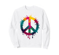 60S 70S Flower Power Groovy Love Sweatshirt - Minimalist Print for Adults - T-Shirt, Sweatshirt, Hoodie