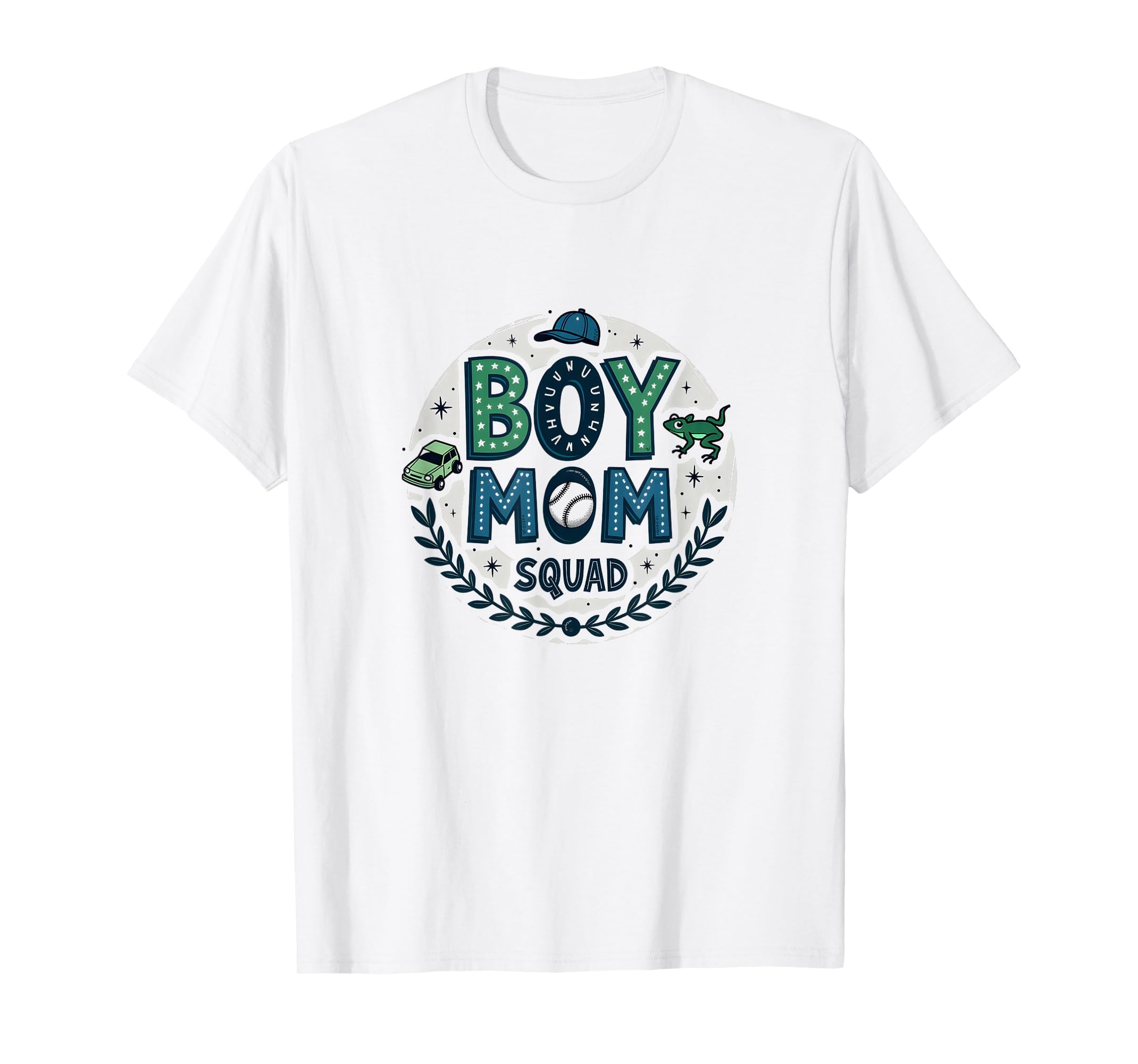 Mom Squad Proud Mama Baseball Cap T-Shirt - Minimalist Print Men Women - T-Shirt, Sweatshirt, Hoodie
