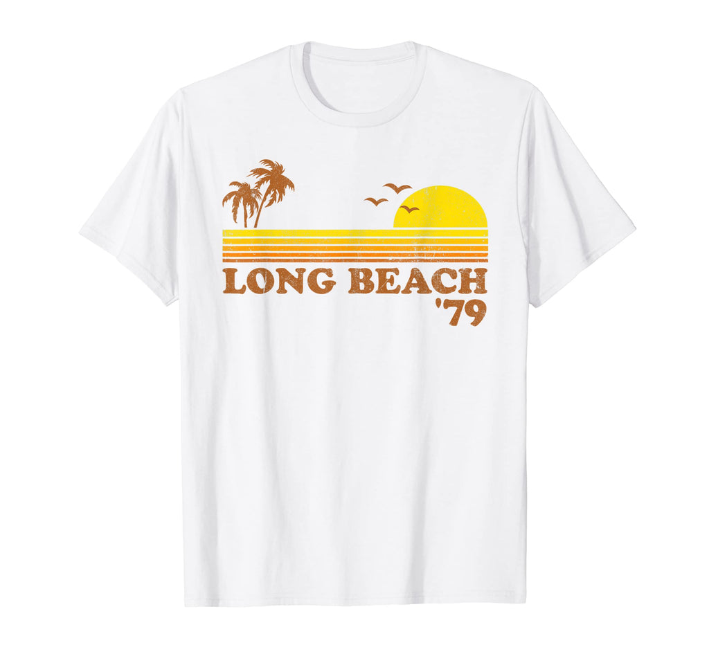 Long Beach California Sunset Surfing T-Shirt - Trendy Graphic Men Women - T-Shirt, Sweatshirt, Hoodie