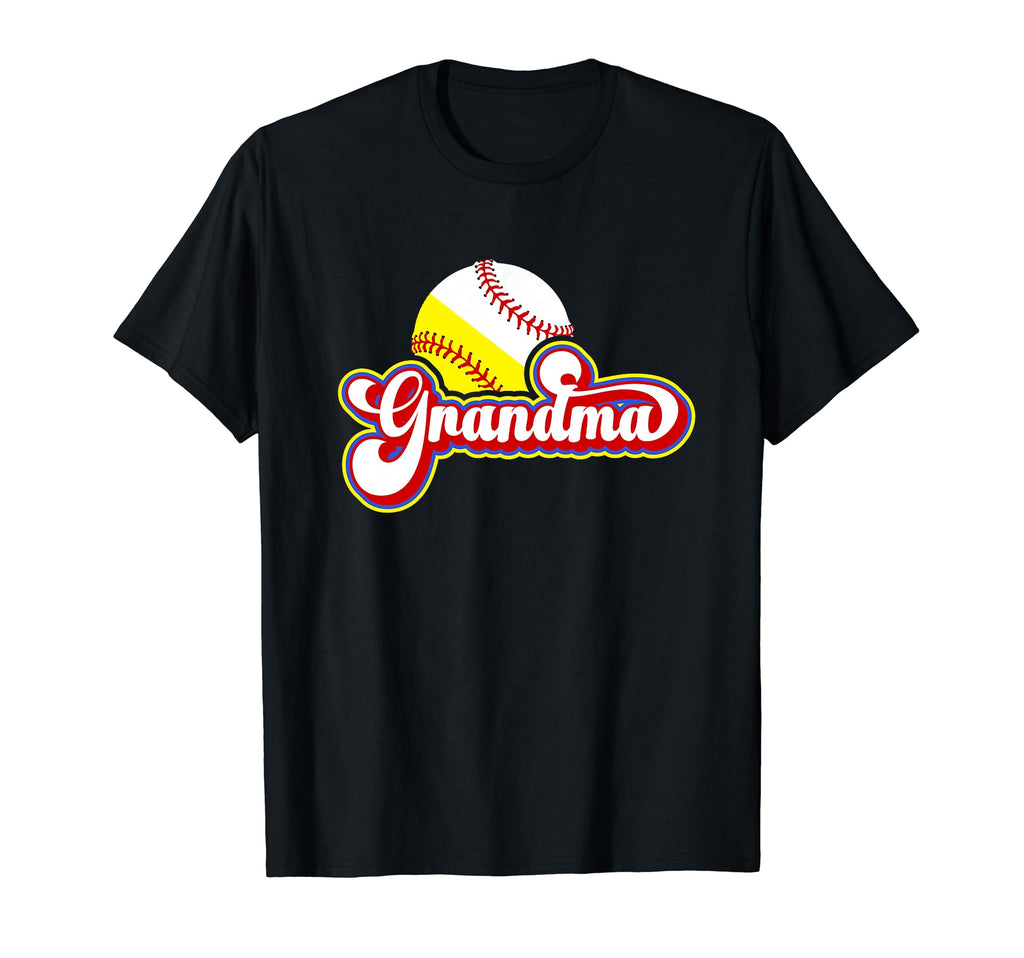 Baseball Softball Grandma Softball T-Shirt - Trendy Graphic for Adults - T-Shirt, Sweatshirt, Hoodie