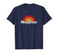 Munster Indiana 70S Rainbow T-Shirt - Minimalist Print Unisex - T-Shirt, Sweatshirt, Hoodie
