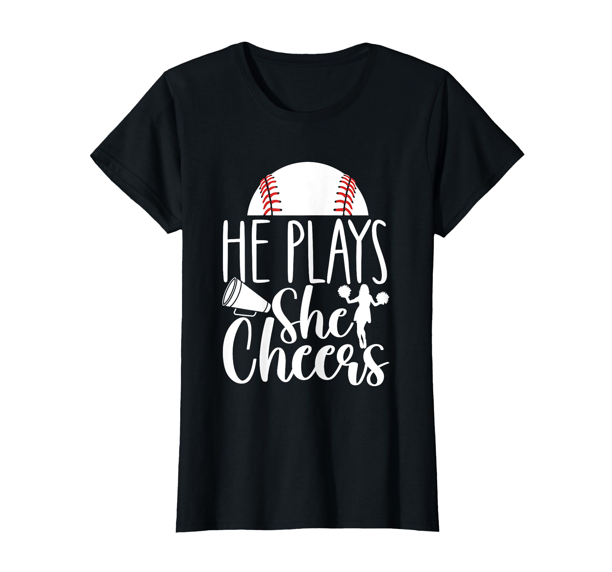 Cheer Baseball Mom Baseball And Cheer T-Shirt - Fun Novelty Design Unisex - T-Shirt, Sweatshirt, Hoodie