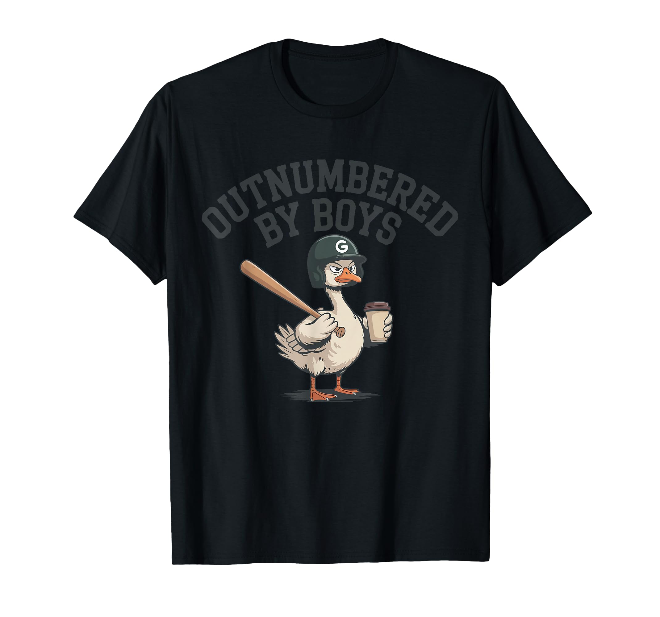 Funny Mom Goose Outnumbered Baseball T-Shirt - Custom Art Print Men Women - T-Shirt, Sweatshirt, Hoodie