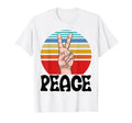 Peace Love Finger Funny Hand Peace Love T-Shirt - Graphic Print for Adults - T-Shirt, Sweatshirt, Hoodie