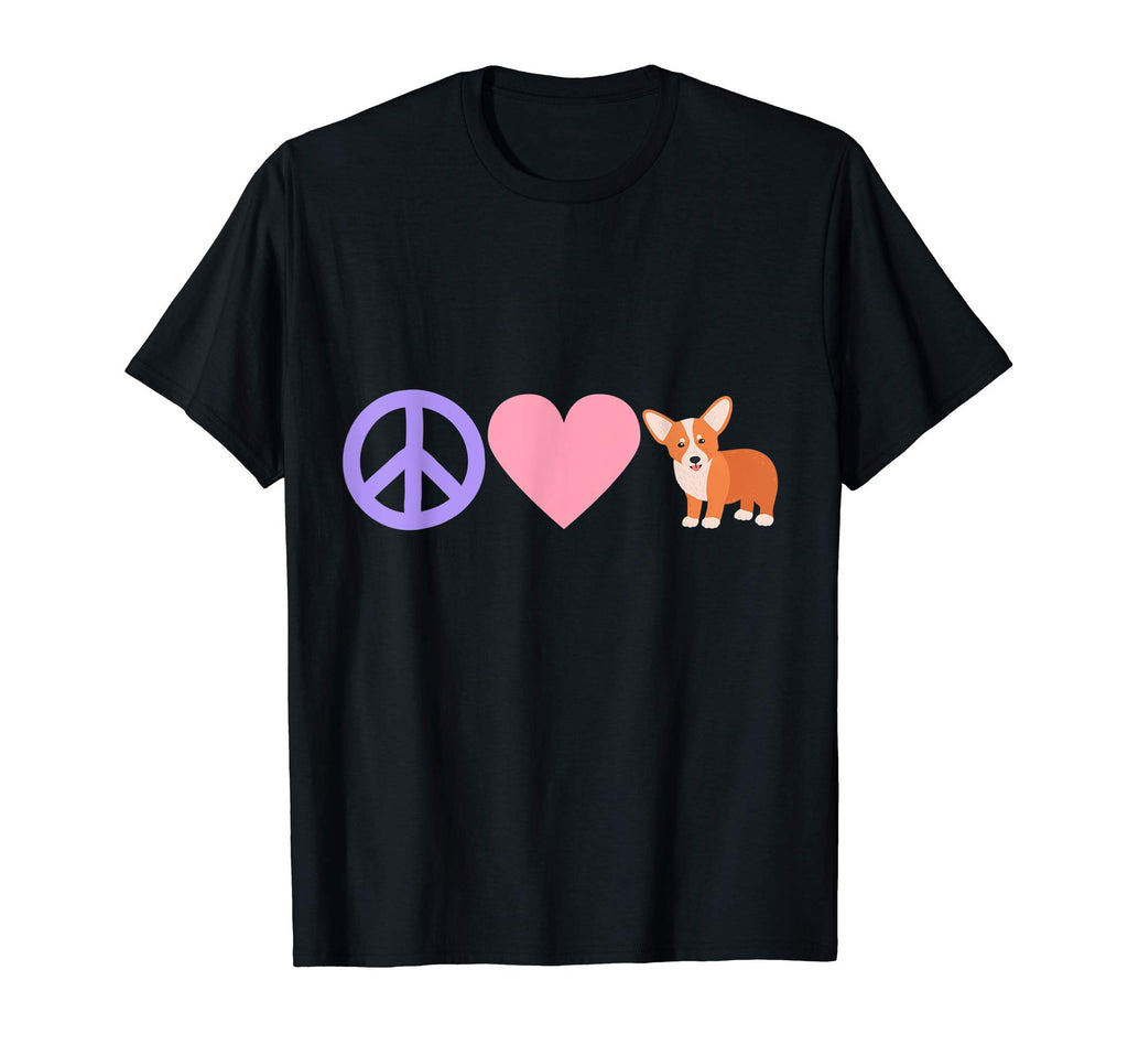 Peace Love Corgis T-Shirt - Graphic Print Men Women - T-Shirt, Sweatshirt, Hoodie