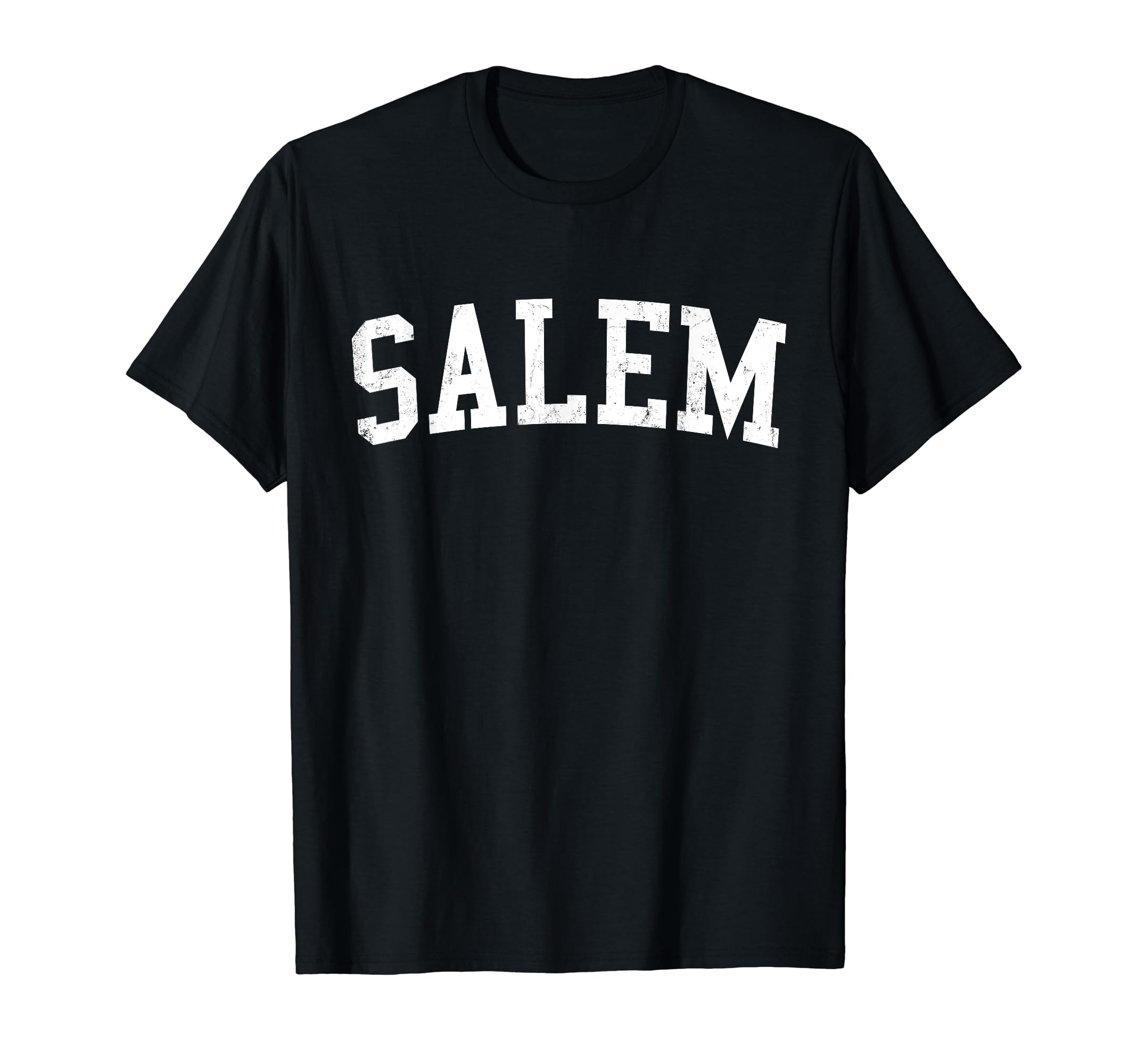 Salem Va Distressed White Varsity T-Shirt - Custom Art Print Men Women - T-Shirt, Sweatshirt, Hoodie