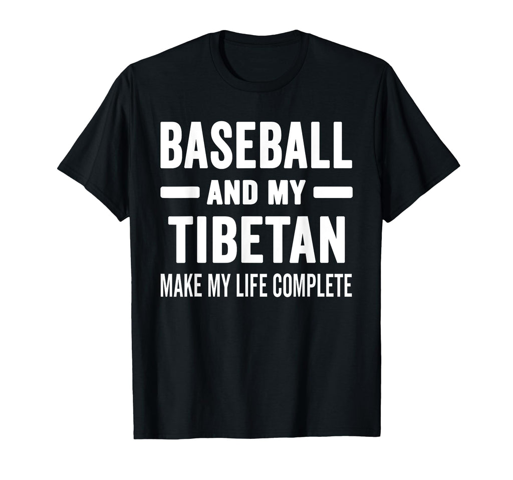 Baseball And My Tibetan Mama Dog Lover T-Shirt - Trendy Graphic for Adults - T-Shirt, Sweatshirt, Hoodie
